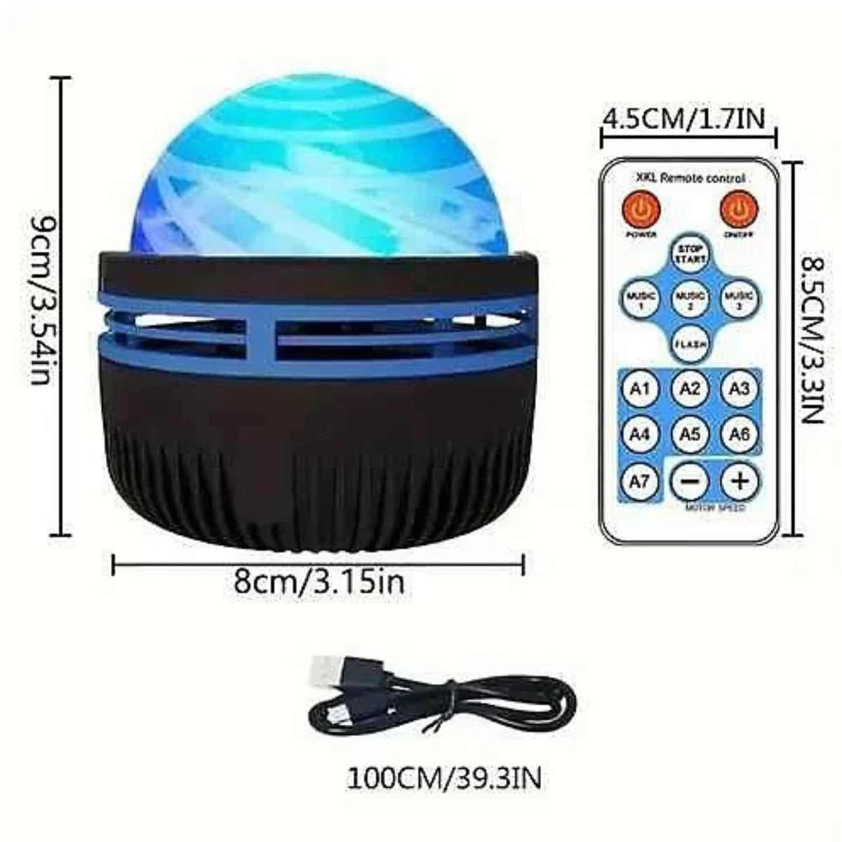 Veilleuse projecteur galaxie pour chambre d'enfant