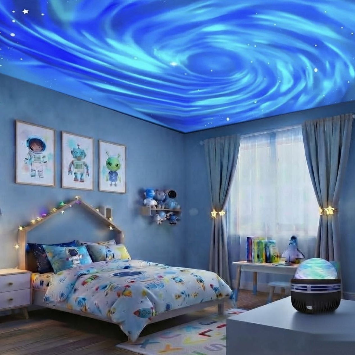 Veilleuse projecteur galaxie