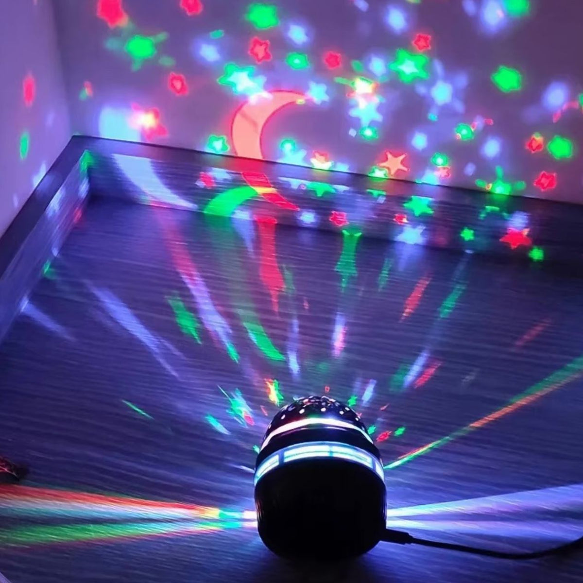 Veilleuse projecteur étoile en situation