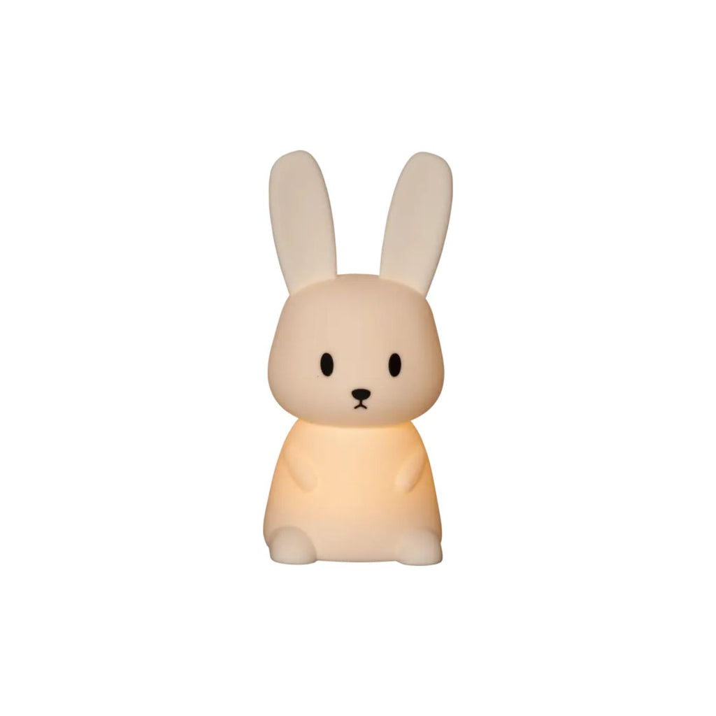 Veilleuse lapin allumée dans le noir
