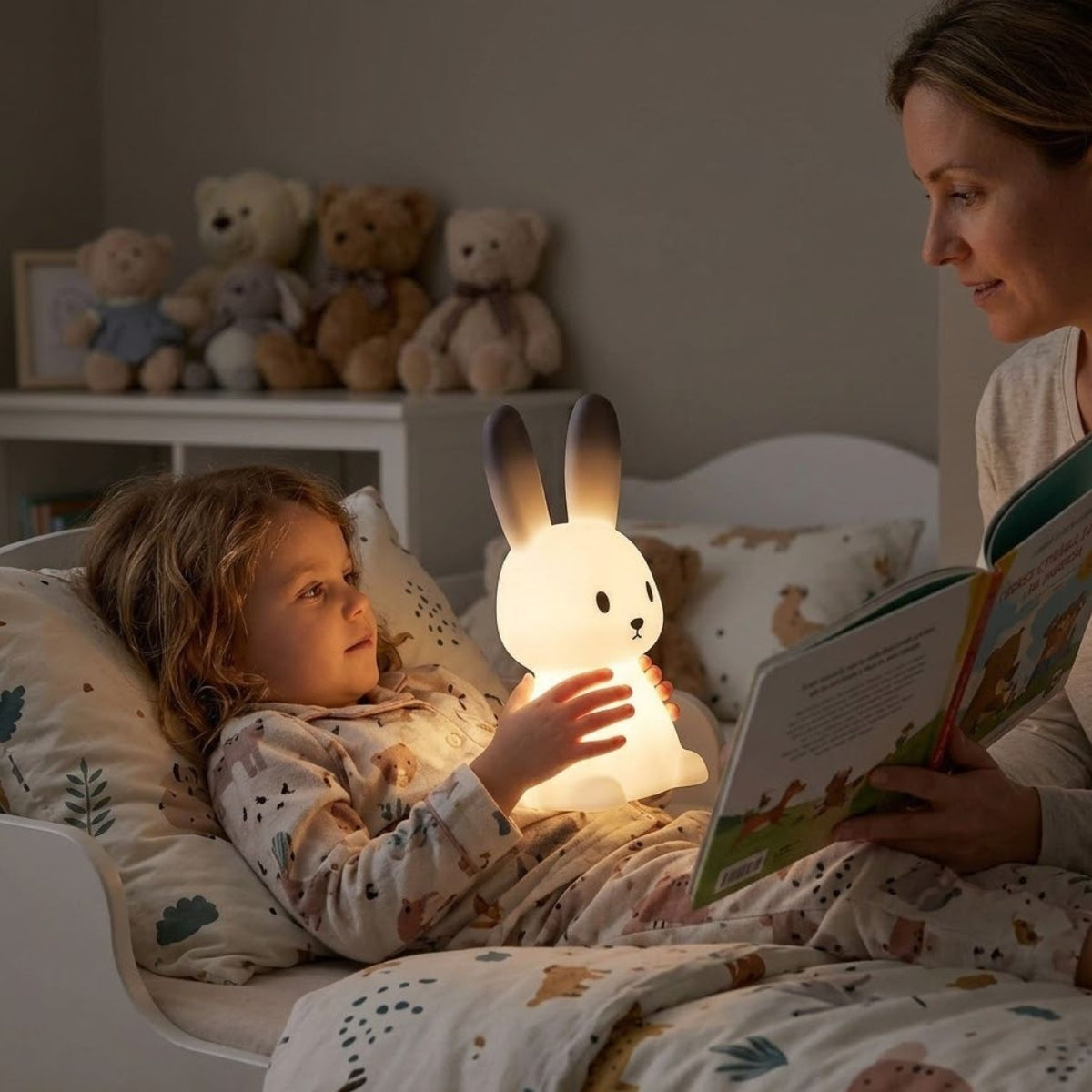 Veilleuse lapin pour chambre d'enfant