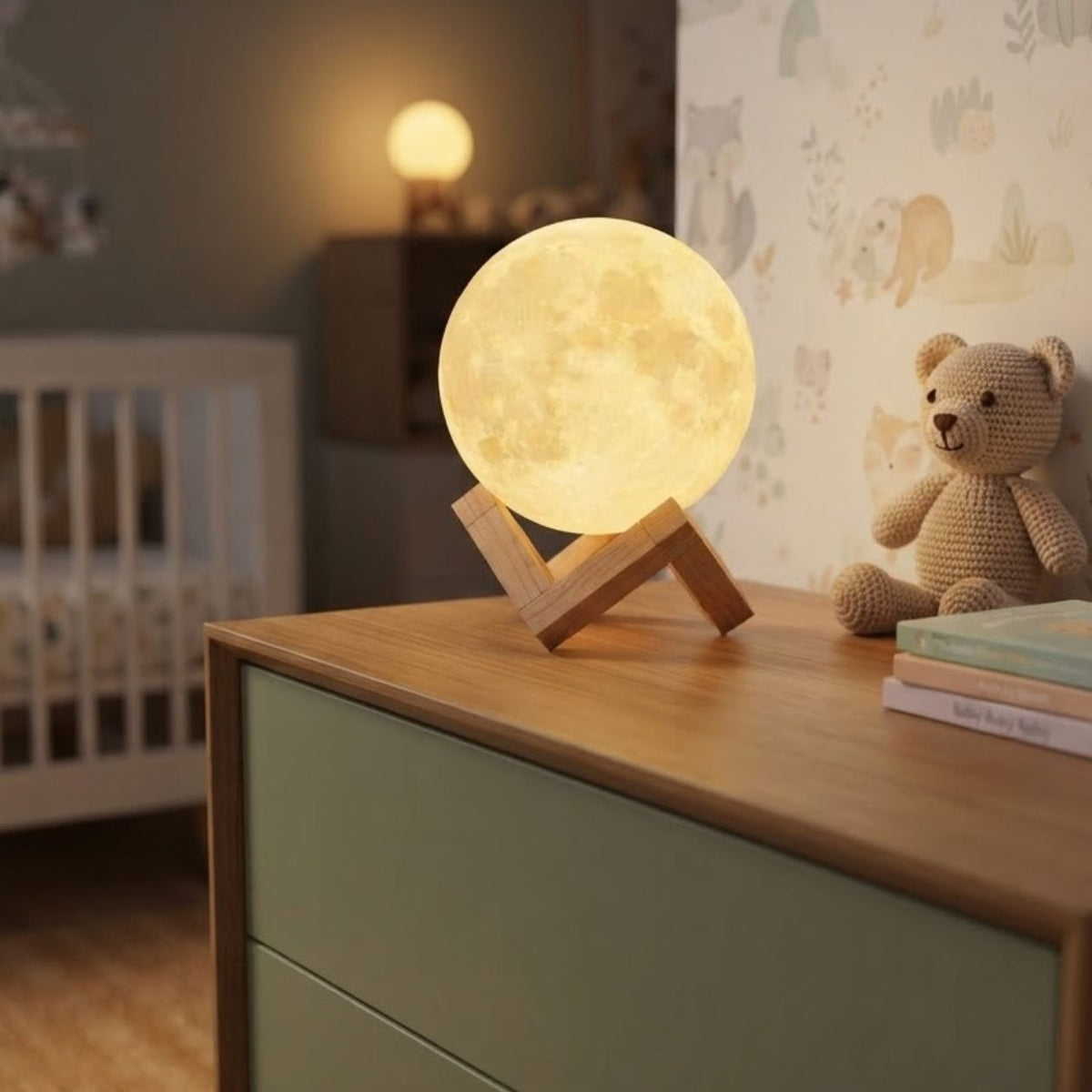 Veilleuse lune en situation