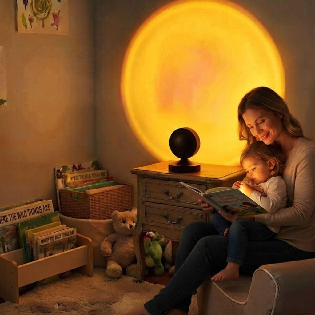 Lampe coucher de soleil – vue d'ensemble