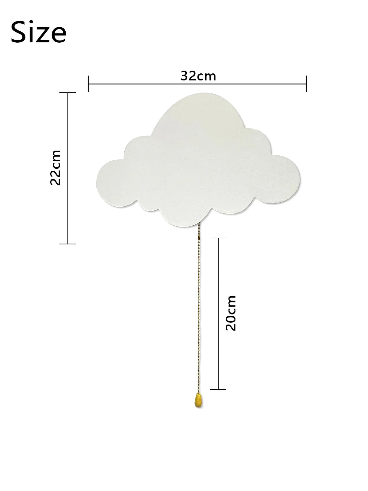 Veilleuse murale bois – dimensions
