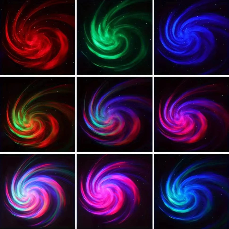 Veilleuse projecteur galaxie en situation
